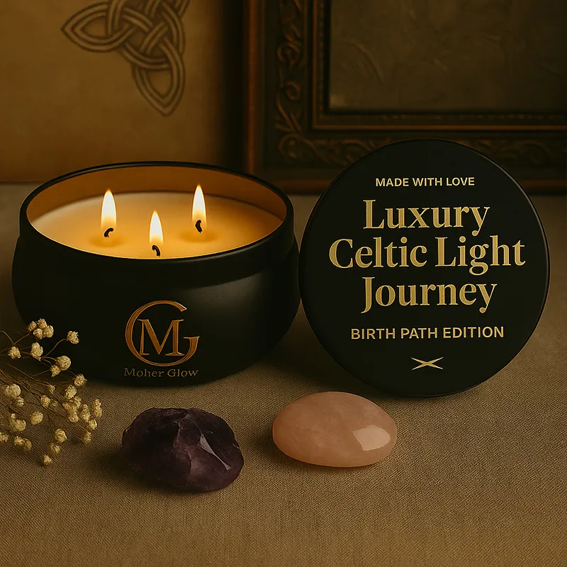 Luxury Celtic Light Journey – The Birth Month Ritual Candle & Audio Experience