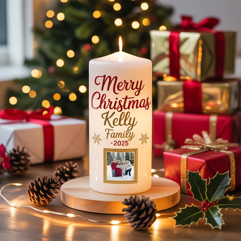 General Personalized Pillar Candle – Custom Luxury Candle for Any Occasion