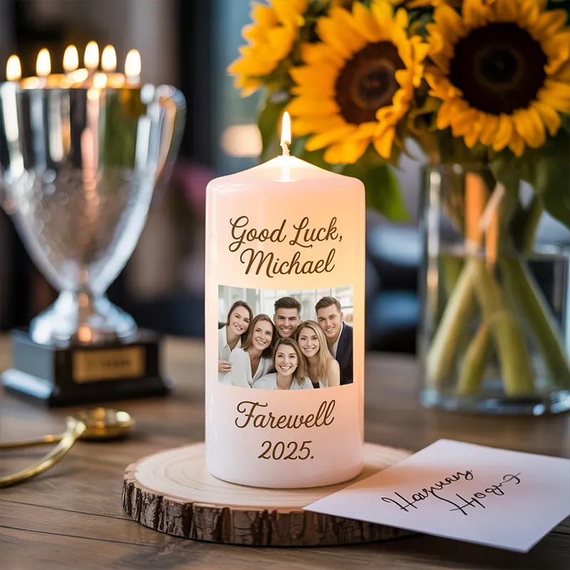 General Personalized Pillar Candle – Custom Luxury Candle for Any Occasion