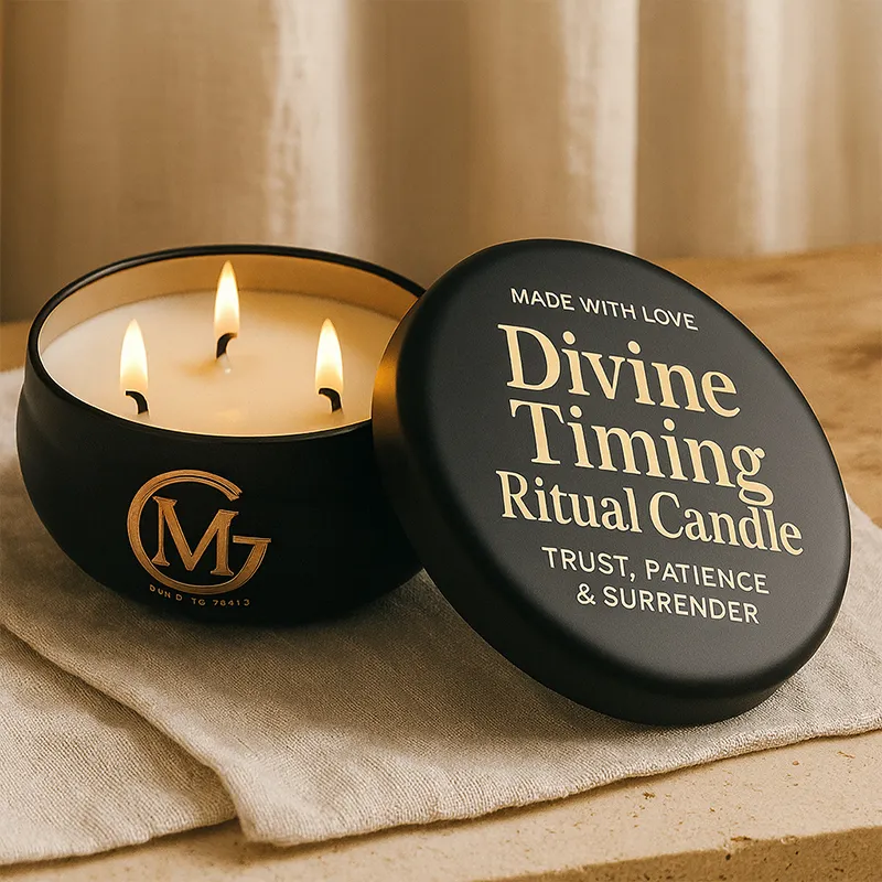 Divine Timing Guided Ritual Candle for Trust, Patience & Surrender