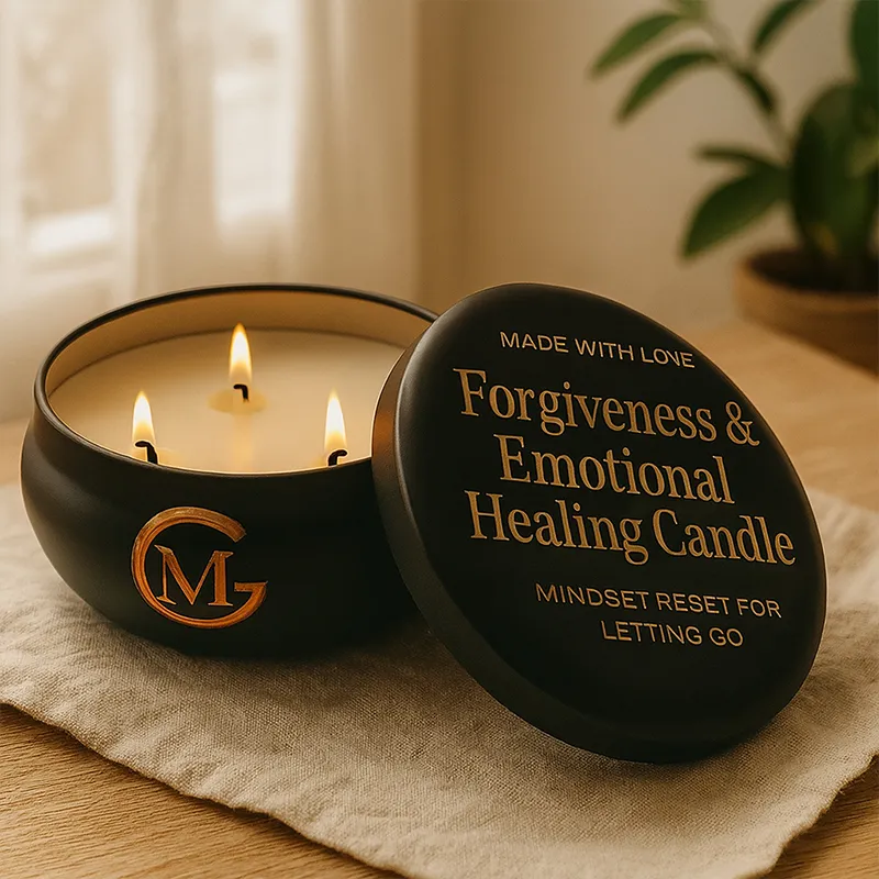 Forgiveness & Emotional Healing Ritual Candle – Guided Mindset Reset for Letting Go