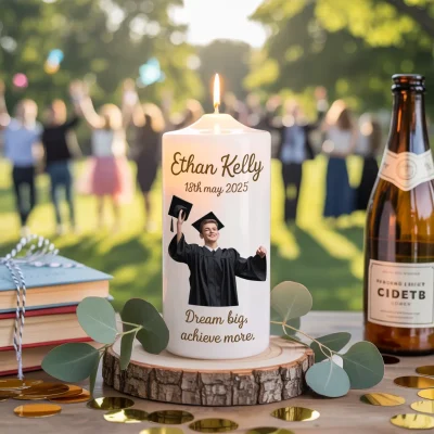 Graduation Pillar Candles